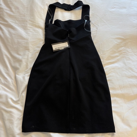 NWT Nook Vard Mini Halter Dress - Black - Size M - Picture 3 of 3